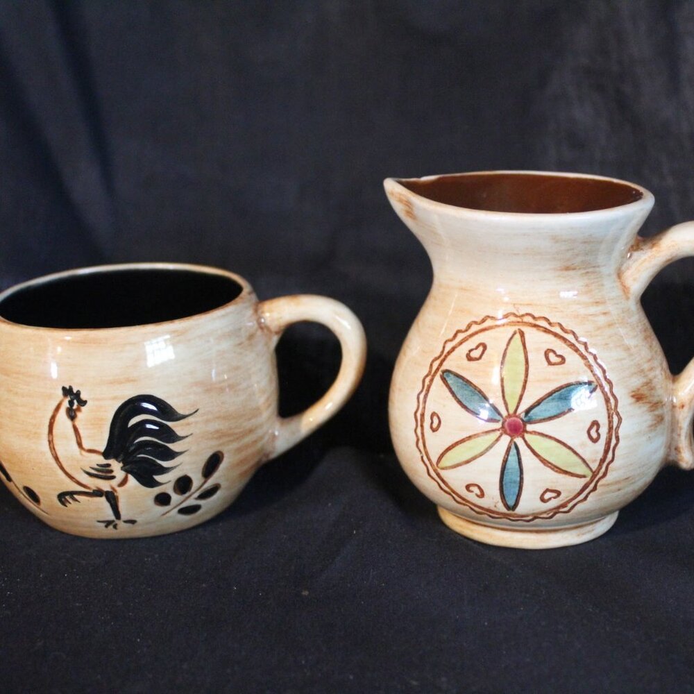 Pennsbury pottery cup and creamer